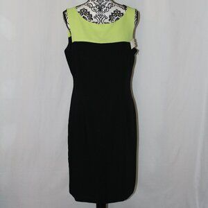 SALE! Connected Apparel Dress Green Black Color Block Size 14 NWT's
